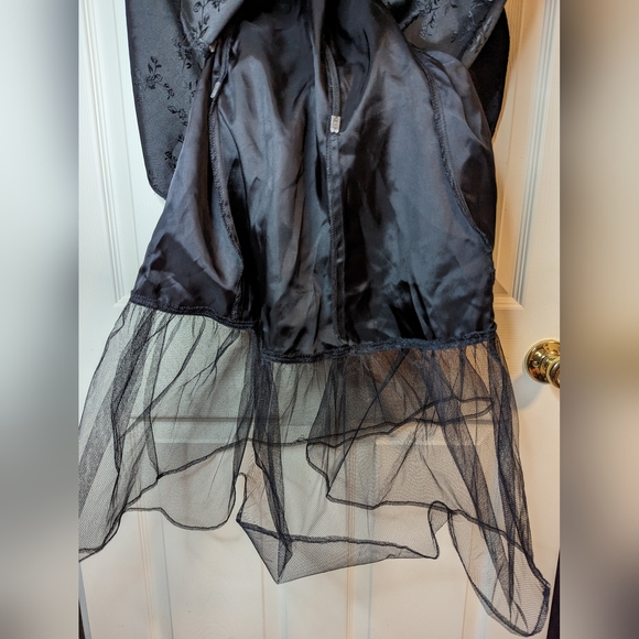 Urban Girl Nites VINTAGE halter neck black prom dance dress size 9/10 juniors - Picture 8 of 15